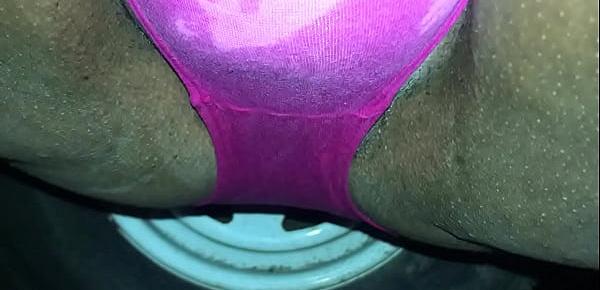  Wife pissing outside in her panties!!! Tell me what you think.